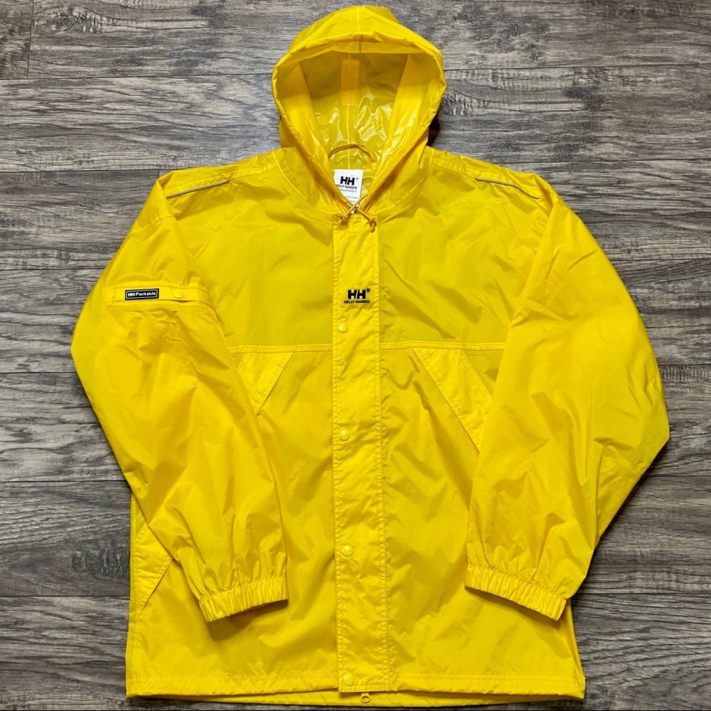 Helly Hansen Rain Coat Packable Full Zip With Hood - image 3